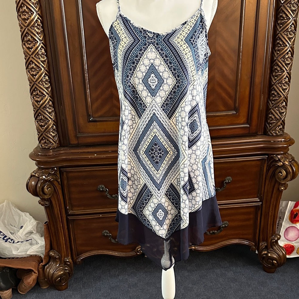 PerSeption Concept Blue and White Swim Coverup